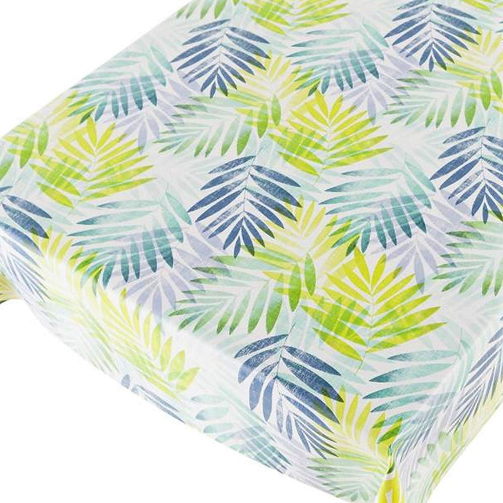 Oasis Grøn - voksdug med tropiske planteblade - Hel rulle = ca. 20 m