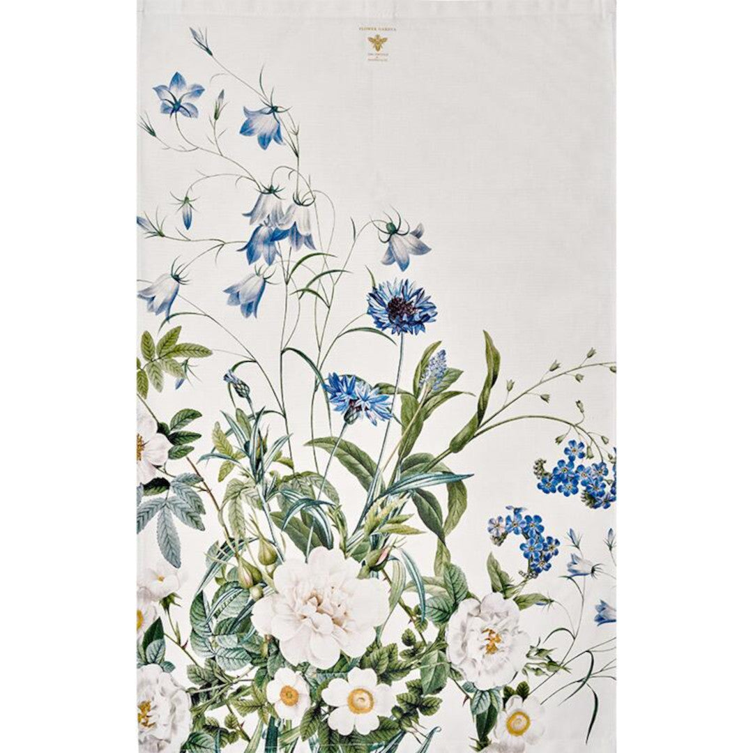 Økologisk viskestykke Blue Flower Garden – Jim Lyngvild