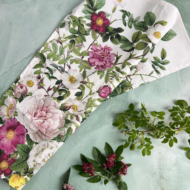 Økologisk viskestykke Rose Flower Garden – Jim Lyngvild