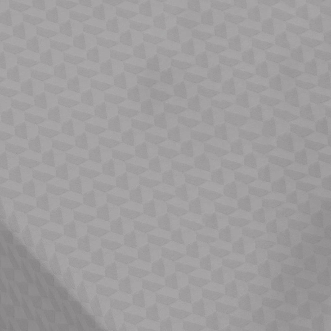 Oslo Lysegrå 160 cm, Damaskvævet akryldug med antiskrid