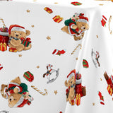 Oursons 150 x 240 cm, rektangulær juledug med anti-plet, nærbillede