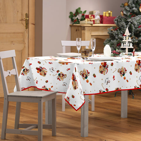 Oursons 150 x 300 cm, rektangulær juledug med anti-plet, miljøbillede