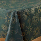 Pampille Grøn/Guld – Juledug med antiplet 150 x 300 cm, hjørne
