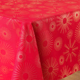 Pampille Metallic Print - Red/Gold - Juledug med anti-plet, 150 x 240 cm