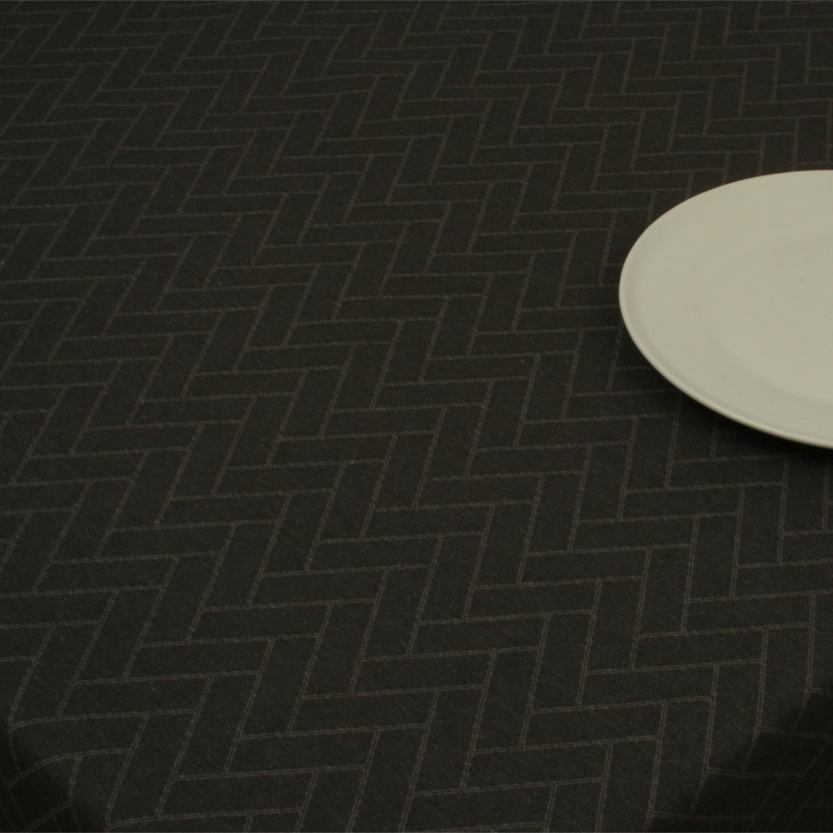 Paxi Skifer Grå, klassisk akryldug med sildebensmønster