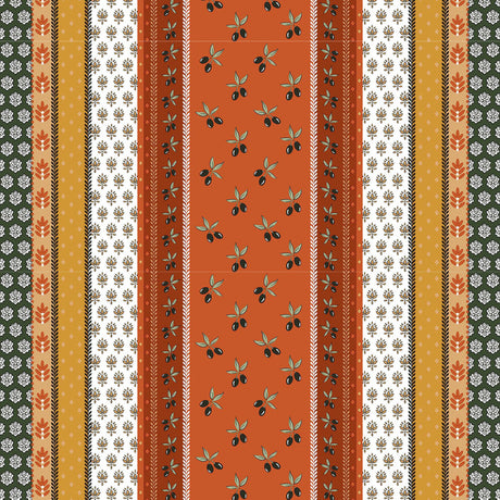 Proveencela Terracotta - Provence voksdug, orange/khaki