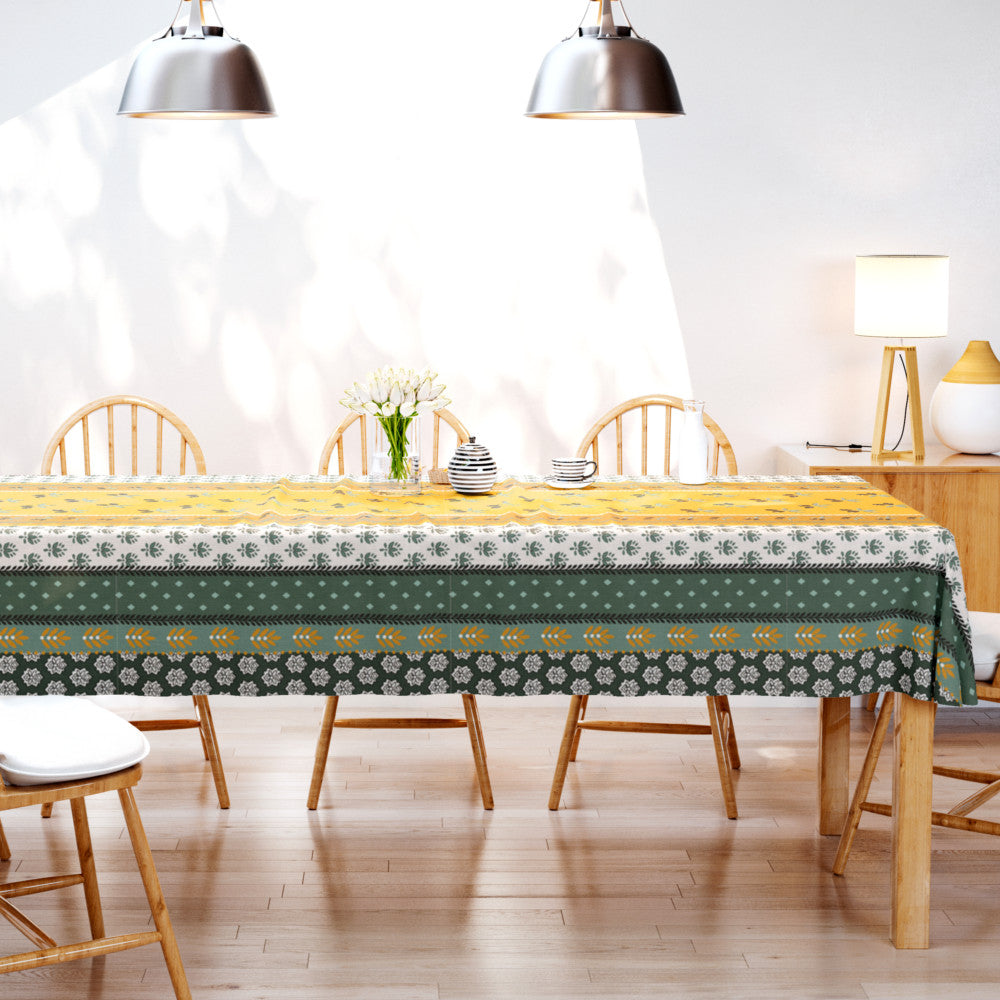 Proveencela Yellow Khaki - Provence voksdug