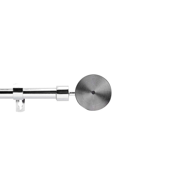 Rollis Chrome – Justerbar Gardinstang 120–210 cm