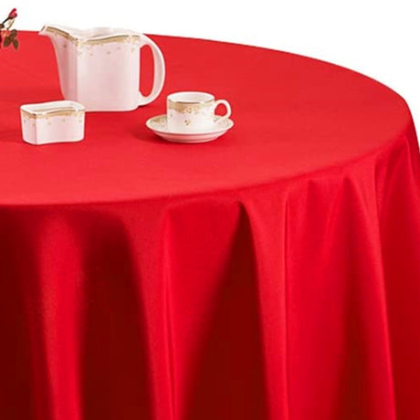 Gastro rød 160 cm, rund damask dug