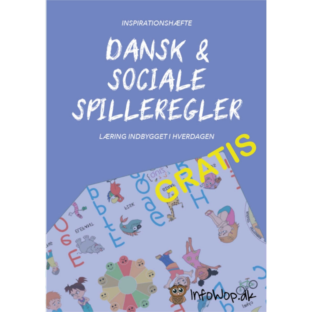 Samtaledug - Dansk Tema incl. idehæfte, fra 5 år - Ca. 1,2 meter med 1 x mønster, inspirationshæfte