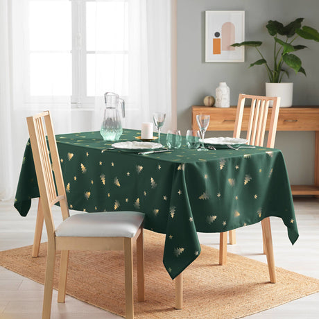 Sapin Grøn/Guld – Juledug med antiplet 150 x 240 cm