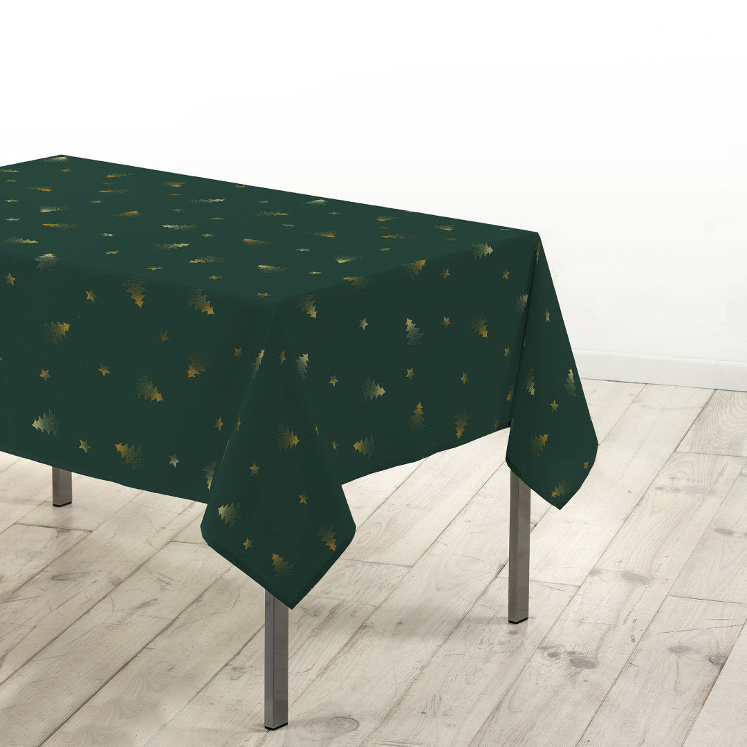Sapin Grøn/Guld – Juledug med antiplet 150 x 300 cm, miljø