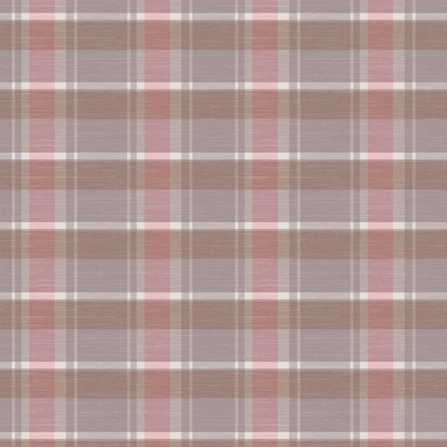 Scozzese, skotskternet voksdug rosa taupe, 140 cm