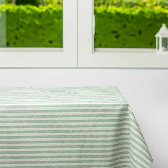 Skagen Hvid og søgrøn – Akryldug med striber