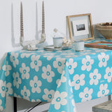 Lola voksdug - Small Big Flower Scuba Blue