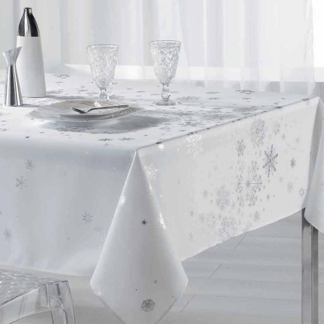 Constellation Snehimmel Hvid - Juledug med anti-plet, 150 x 240 cm