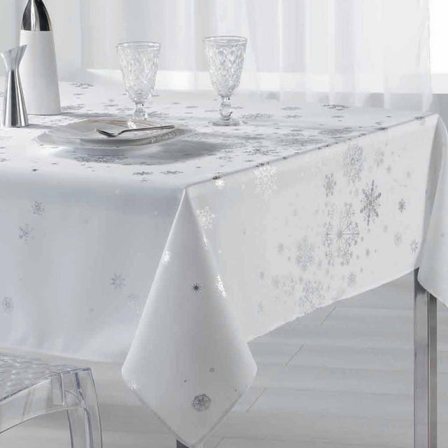 Constellation Snehimmel Hvid - Juledug med anti-plet, 150 x 300 cm