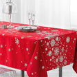 Constellation Snehimmel rød - Juledug med anti-plet, 150 x 300 cm