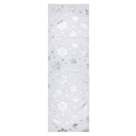 Snowflake Sølv – Julebordløber 50 x 150 cm