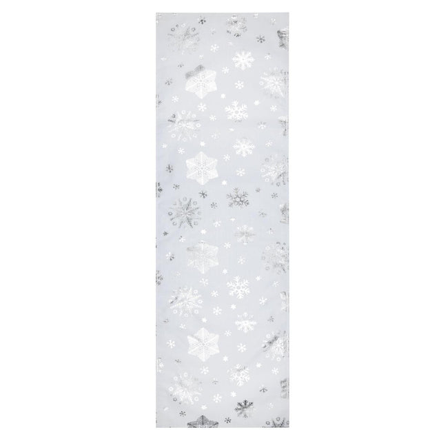 Snowflake Sølv – Julebordløber 50 x 150 cm