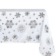Snowflake Sølv – Juledug med antiplet 150 x 300 cm