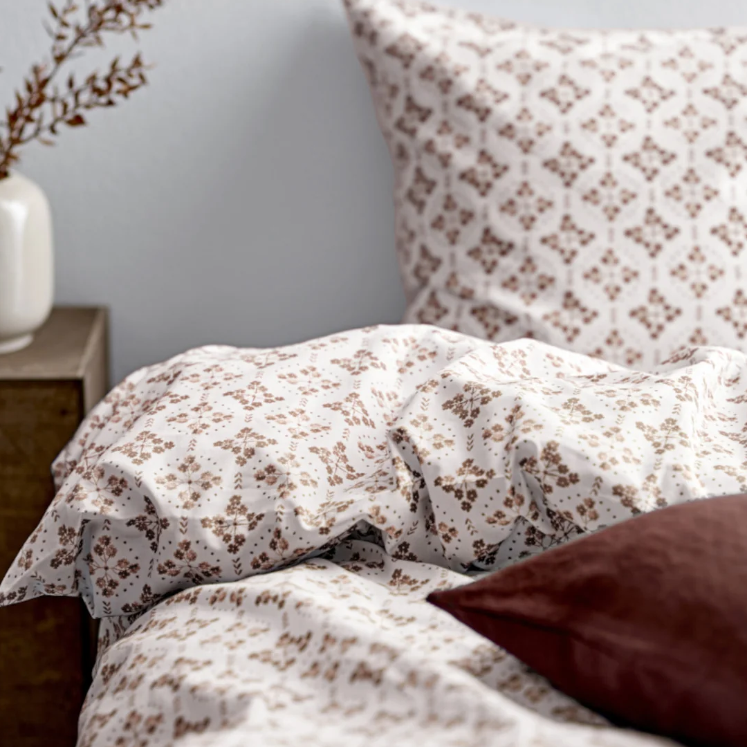 Södahl Heirloom sengetøj 140 x 200 cm – Tobacco Brown, miljø 1