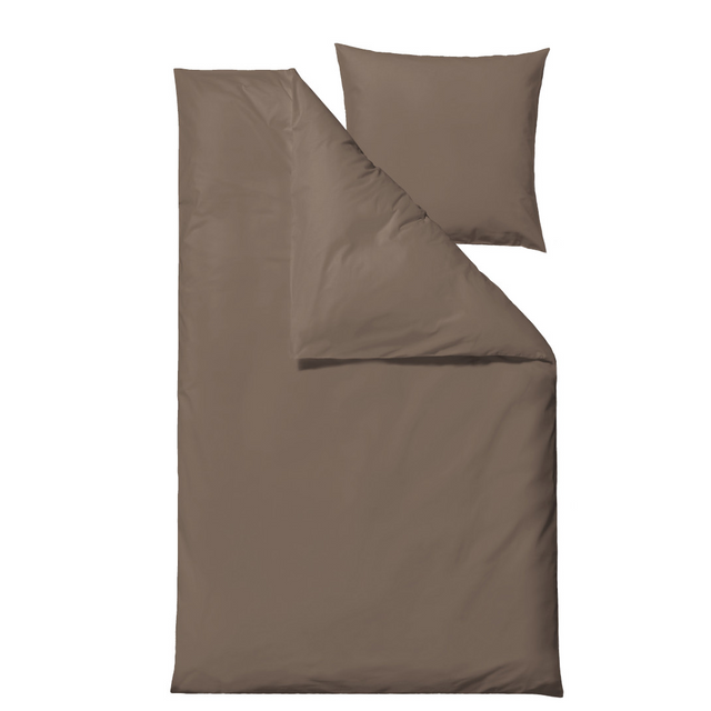 Södahl Organic Crisp sengetøj 140 x 220 cm – Taupe