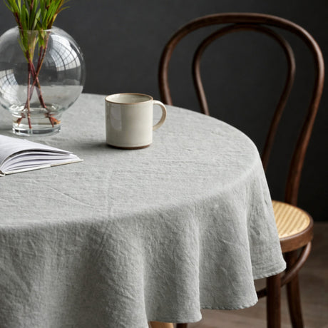 Södahl Pure Linen Sage – Rund hørdug Ø160 cm