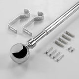 Sphera Chrome – Justerbar Gardinstang 120–210 cm, udstyr