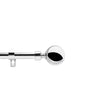 Sphera Chrome – Justerbar Gardinstang 120–210 cm