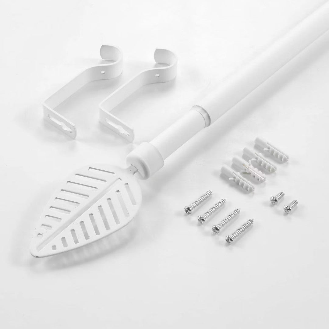 Stylea Hvid – Justerbar Gardinstang 120–210 cm, materialer