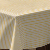 LÆNGDE: 3.5 m - Sunna Yellow - Voksdug med striber og hørlook