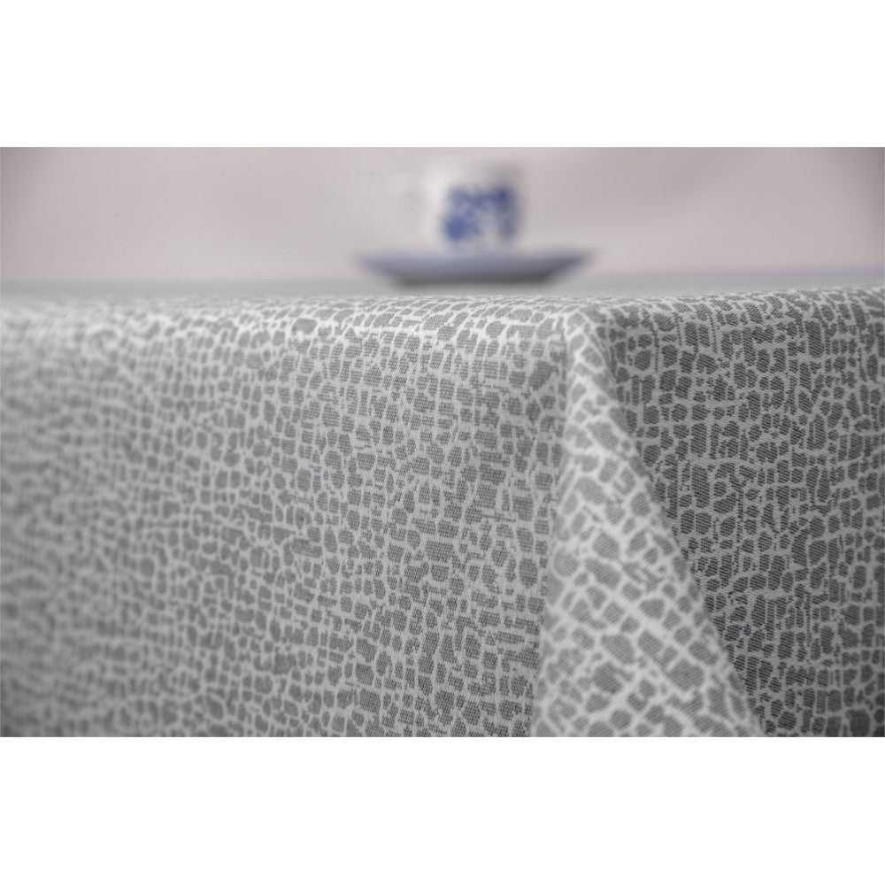 Jacquard Stone Grey - Elegant akryldug med jacquardvævet mønster - 152 cm bred