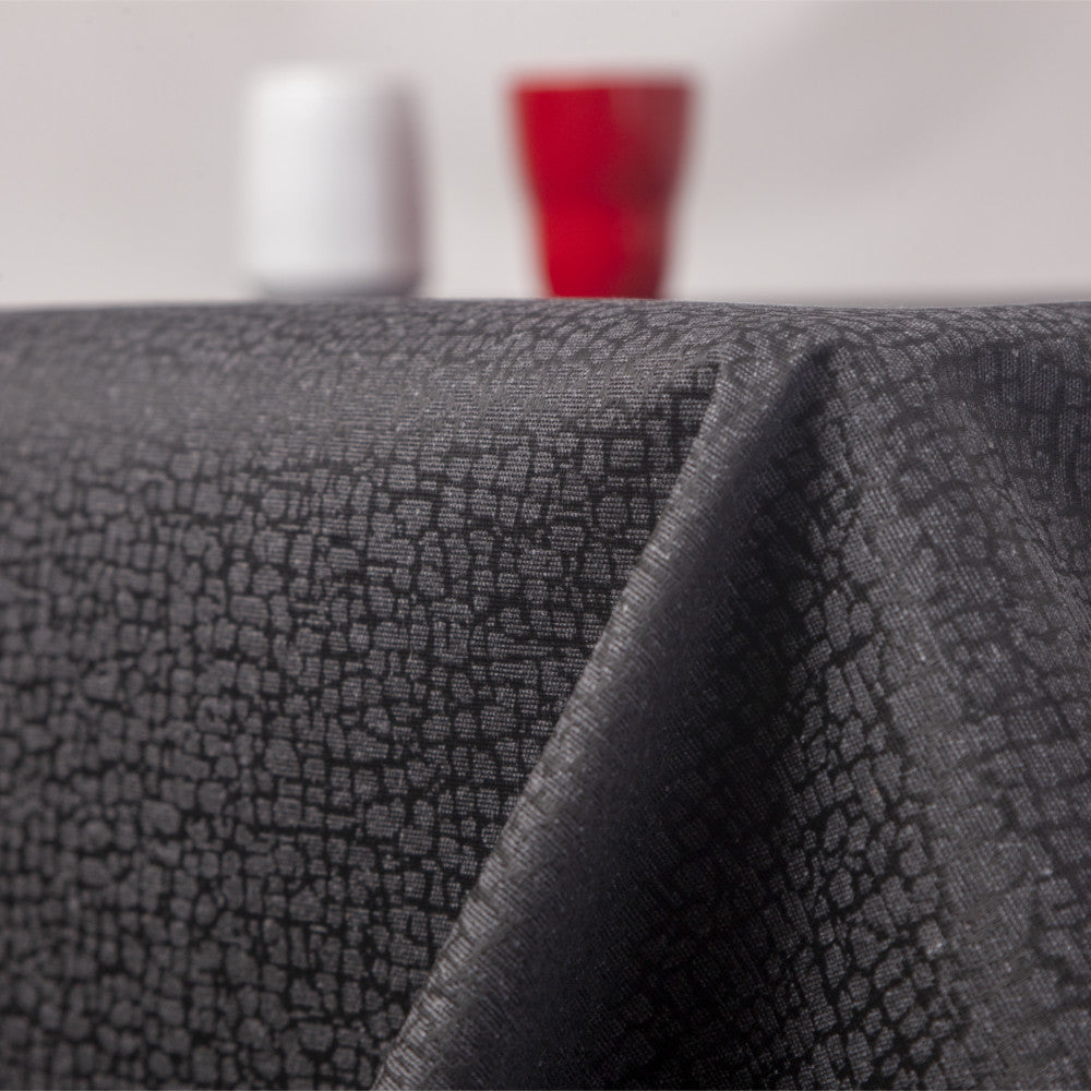 Jacquard Stone Black - Elegant akryldug med jacquardvævet mønster