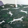 Cambridge Grøn - Juleakryldug med lurex - 150 cm bred