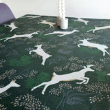 Cambridge Grøn - Juleakryldug med lurex - 150 cm bred
