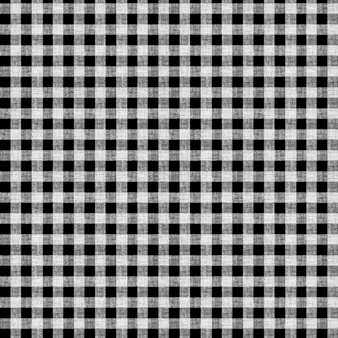 Ternet voksdug 1,5 x 1,5 cm - Sort/hvid med struktur