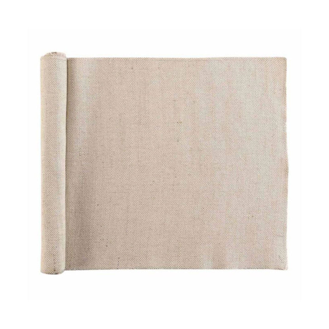 Tessi Beige bordløber i jute 35 x 140 cm