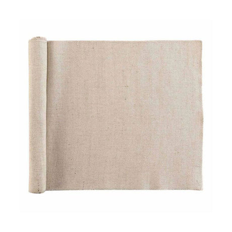 Tessi Beige bordløber i jute 35 x 140 cm