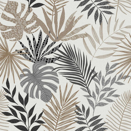Textilia Glitter Gardenia - Rund voksdug med elastik, mønster