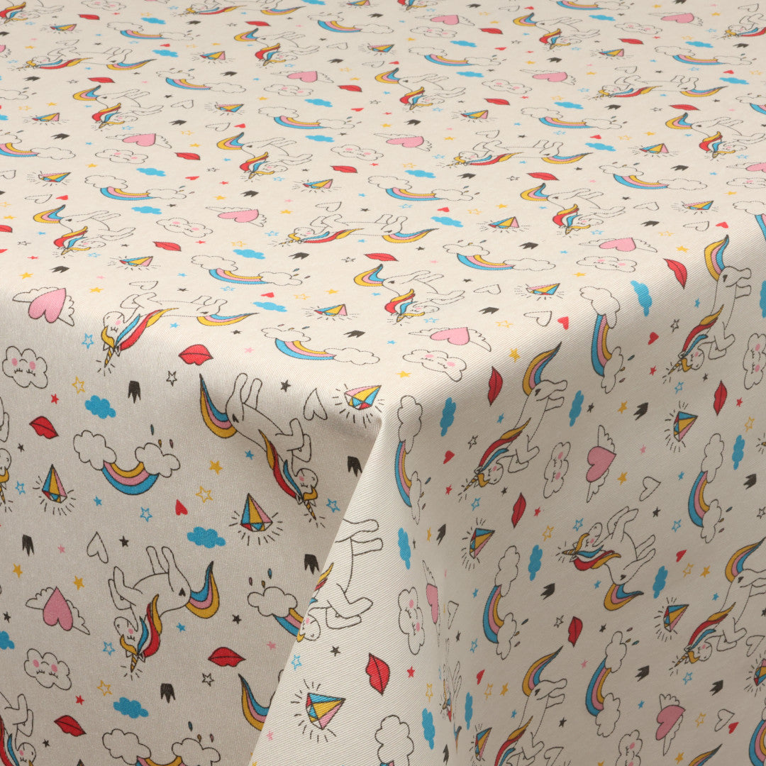 Unicorns – Akryldug med Enhjørninger & Regnbuer