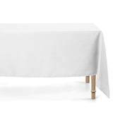 Vento, ensfarvet rektangulær dug med anti-plet 140 x 170 cm - Hvid