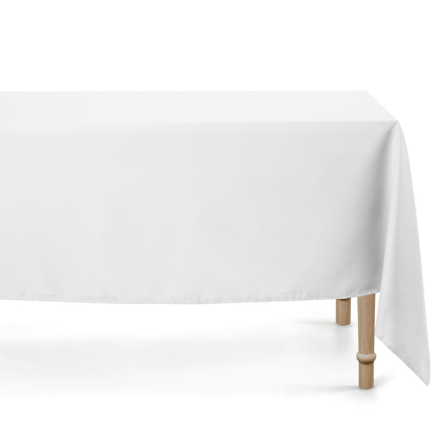 Vento, ensfarvet rektangulær dug med anti-plet 140 x 170 cm - Hvid