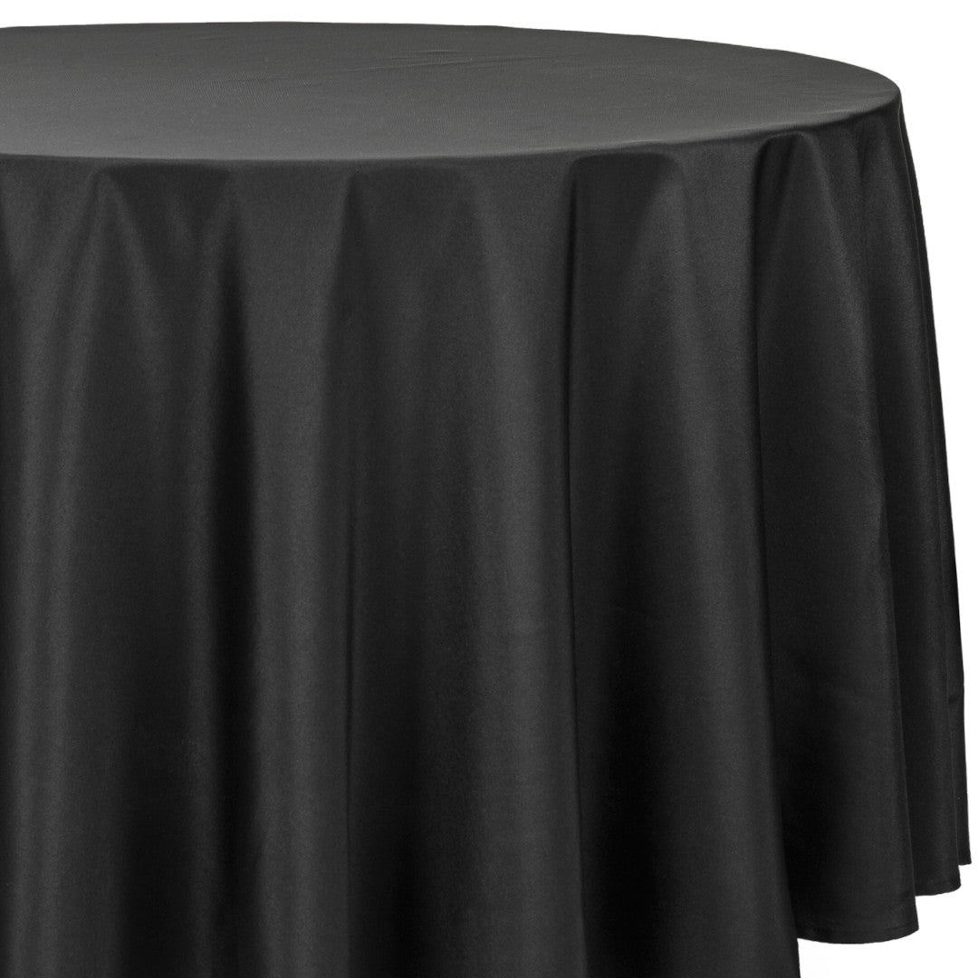 Vento – Ensfarvet rund stofdug Ø230 cm, Sort nærbillede