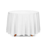 Vento – Ensfarvet rund stofdug Ø300 cm, hvid