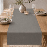 Voksbordløber – Linen Look Stone ca. 60 cm bred