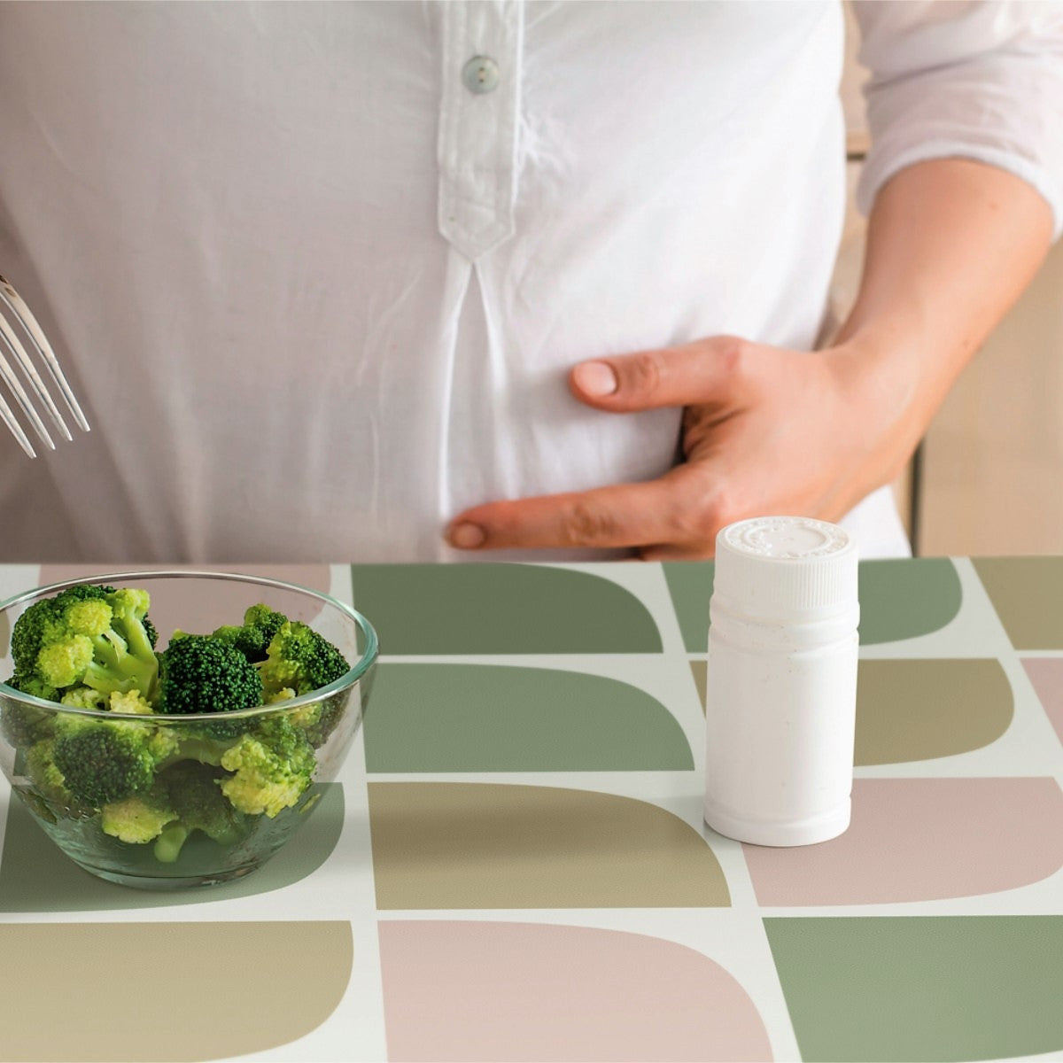 LÆNGDE: 1.0 m - Dotty, retro voksdug med specielle former