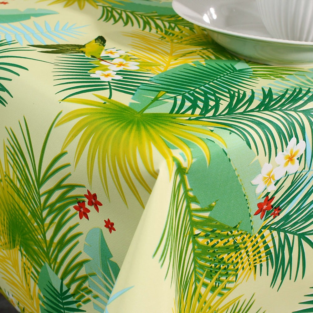 Voksdug - Bregner, blomster og fugle