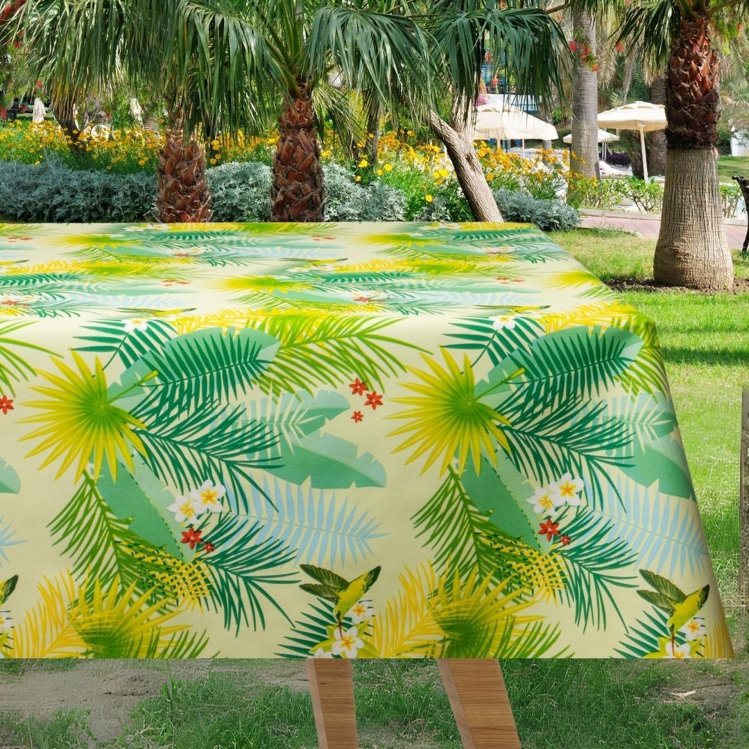 Voksdug - Bregner, blomster og fugle