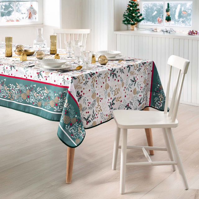 Westy Grøn – Juledug med antiplet 150 x 300 cm